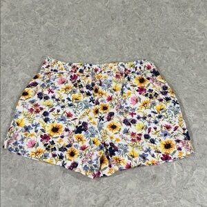 Old Navy Wildflower Floral Girls Shorts L (10/12)